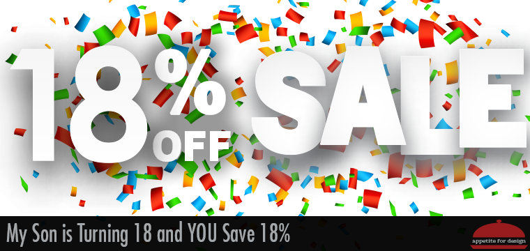 My Son is Turning 18 and YOU Save 18%